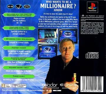 Who Wants to Be a Millionaire - Junior (EU) box cover back